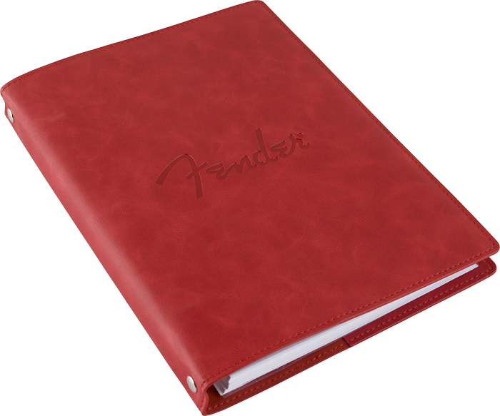 Fender Vegan Leather Music Note Book Dakota Red