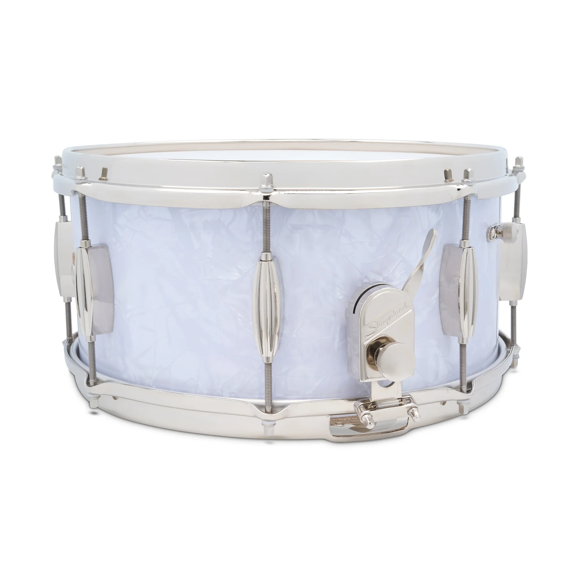 Radio King Artist Snare,14" x 6.5" White Marine Pearl