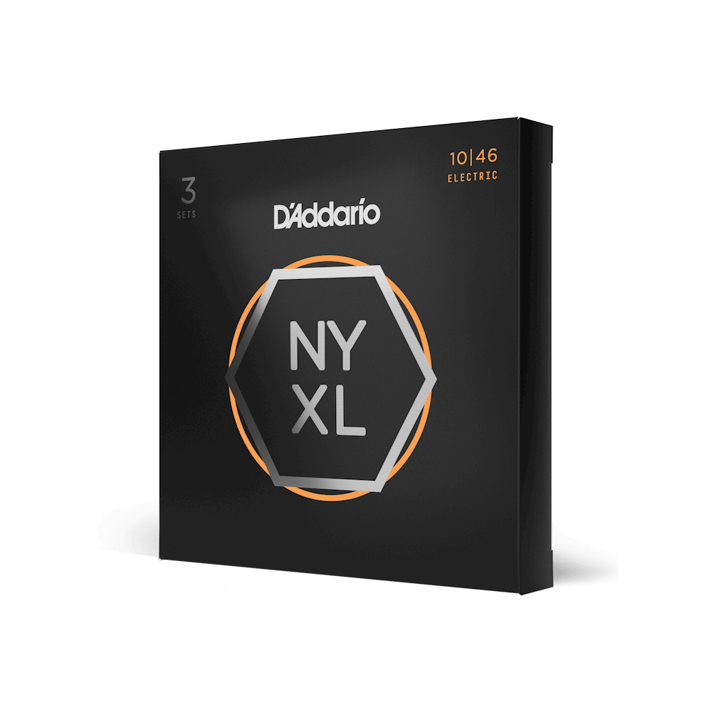 NYXL1046-3P Nickel Wound Electric Guitar Strings, Regular Light, 10-46, 3 Sets