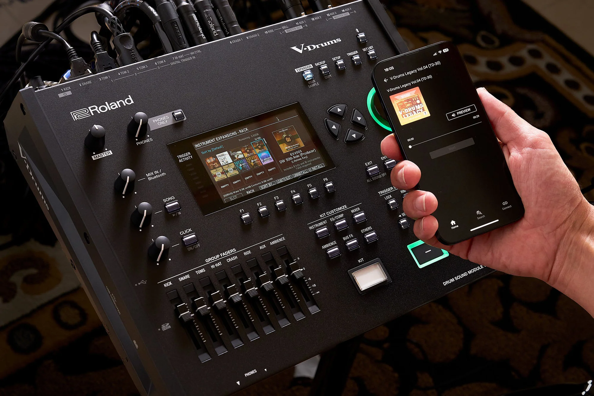 Roland VRoland V71 Soundmodul für Live und Studio1 V-Drums Soundmodul