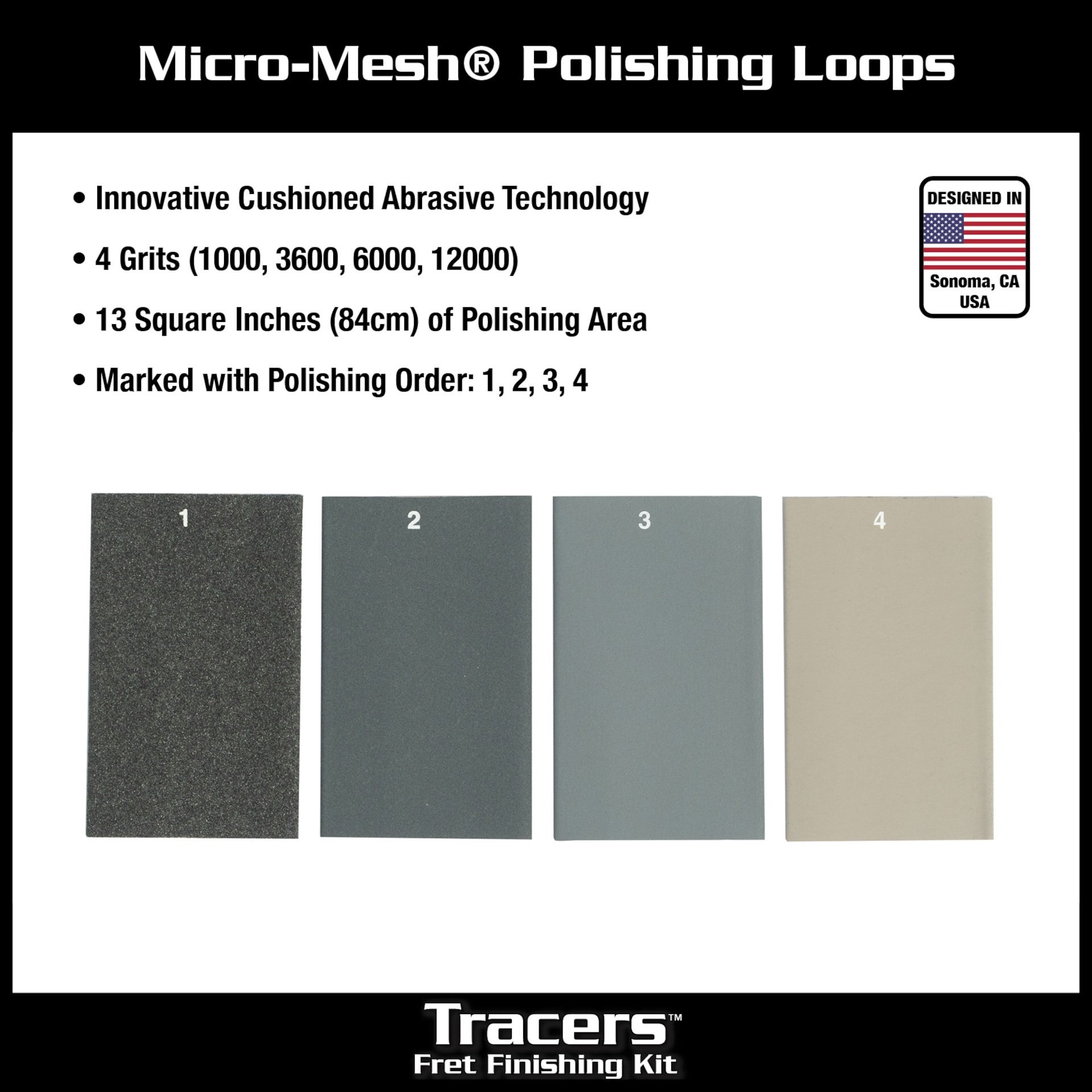 Tracers Fret Finishing Kit MN860 - 6 pcs.