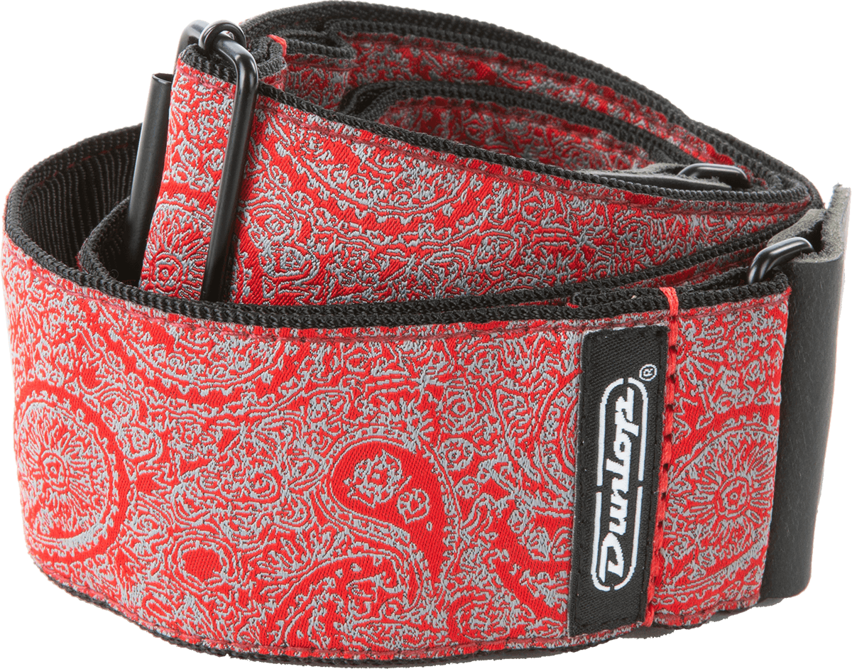 Jacquard Strap - Paisley Red  