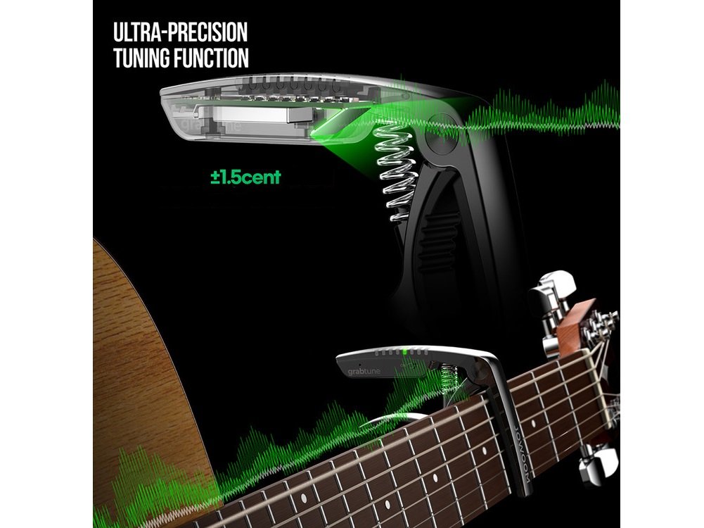 Grabtune Capo & Tuner Silver