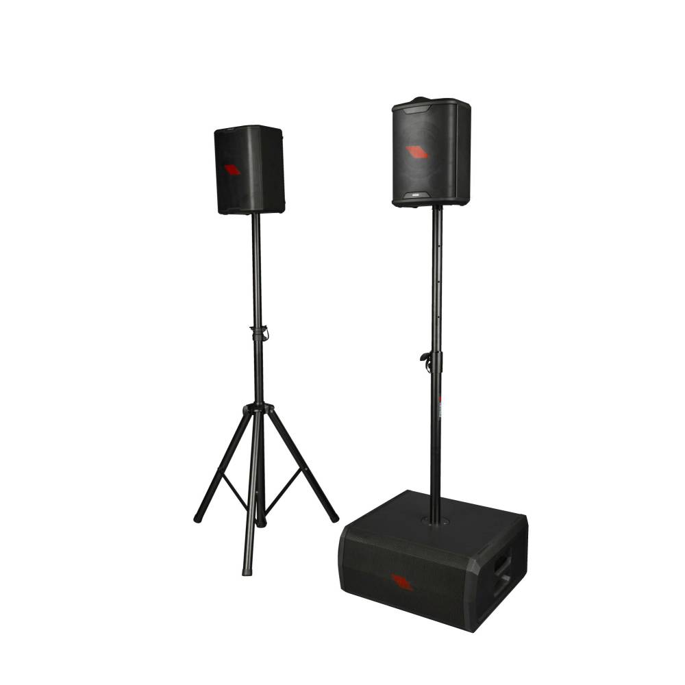 FREESUBX Tragbarer Aktiver Batterie Subwoofer 2x8