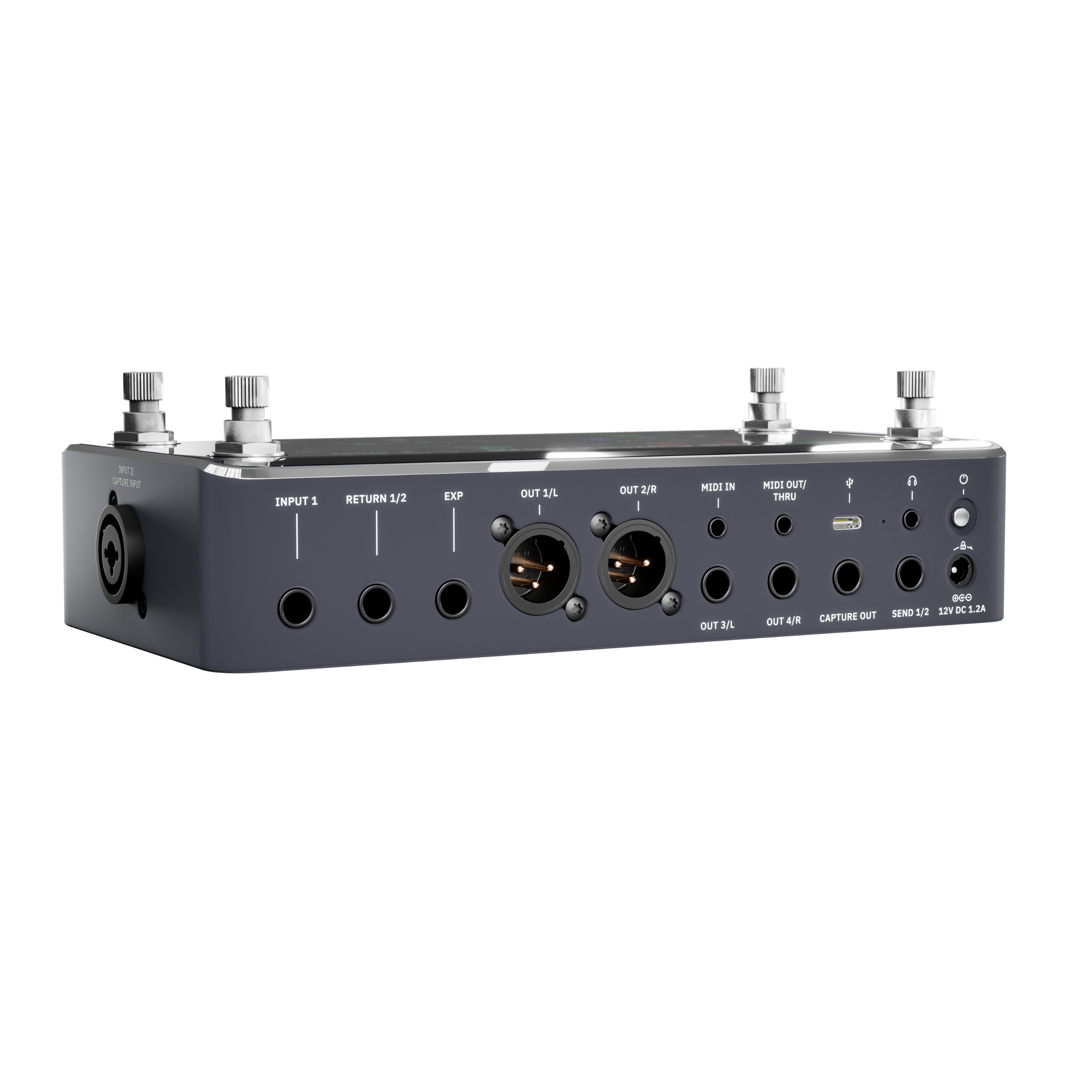 Kompaktes Design des Quad Cortex Mini Seitenansicht links