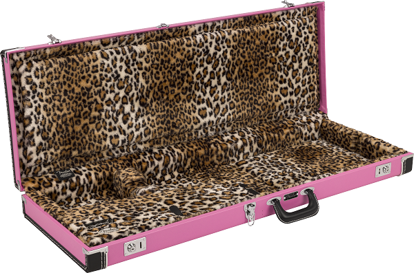 Joe Strummer Strat Tele Case Pink  Leopard