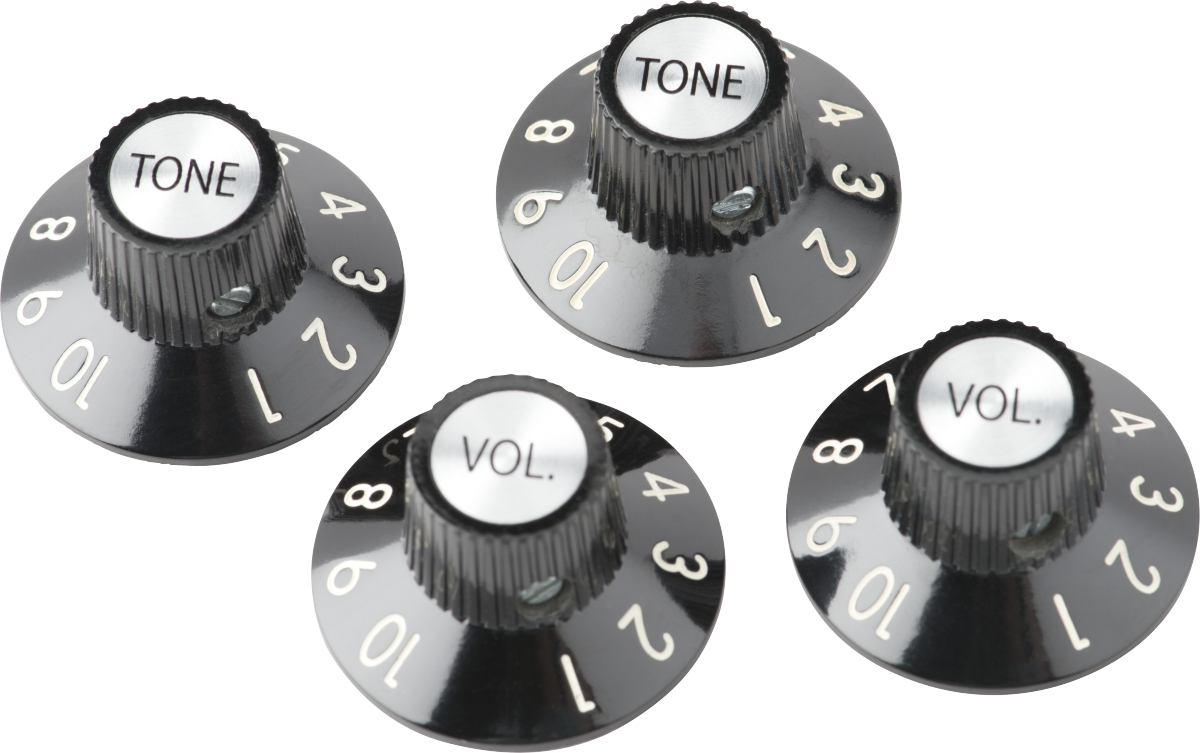 72 Telecaster® Custom Knobs (4), Black