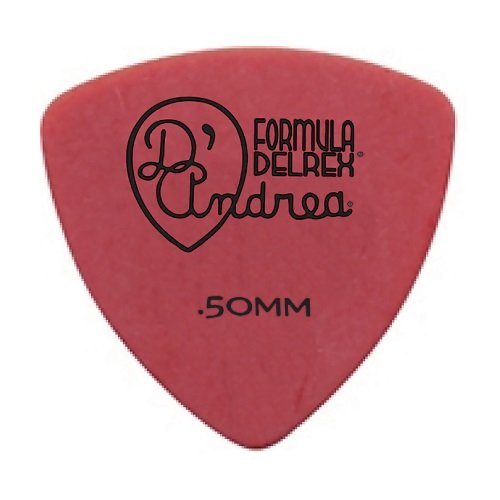 Formula Delrex Picks - 346 Shape (RD346 .50TH), 72 pcs Refill Bag, 0.50 mm, Red