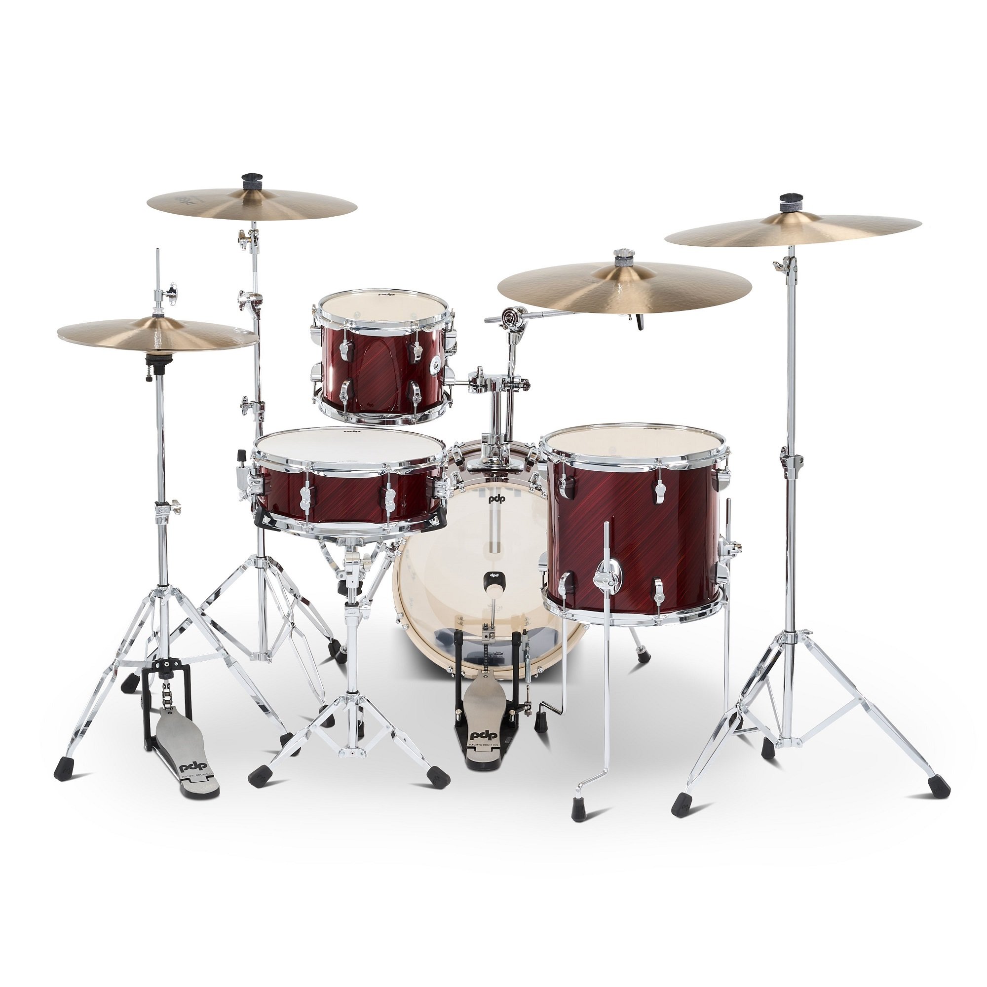 Rückansicht des PDP New Yorker 4-Piece Shell Pack Twisted Cherry  