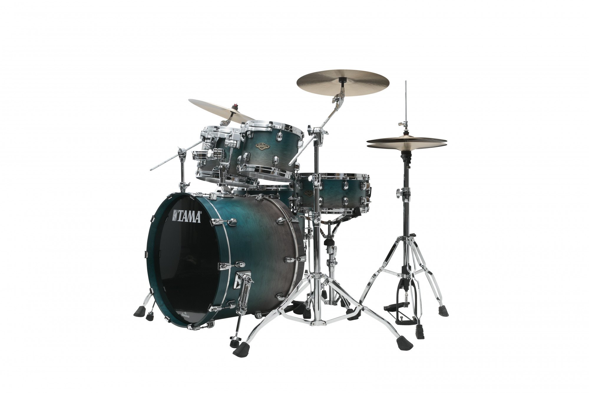 Starclassic Walnut/Birch Lacquer Shell Kit 4 teilig - Satin Sapphire Fade