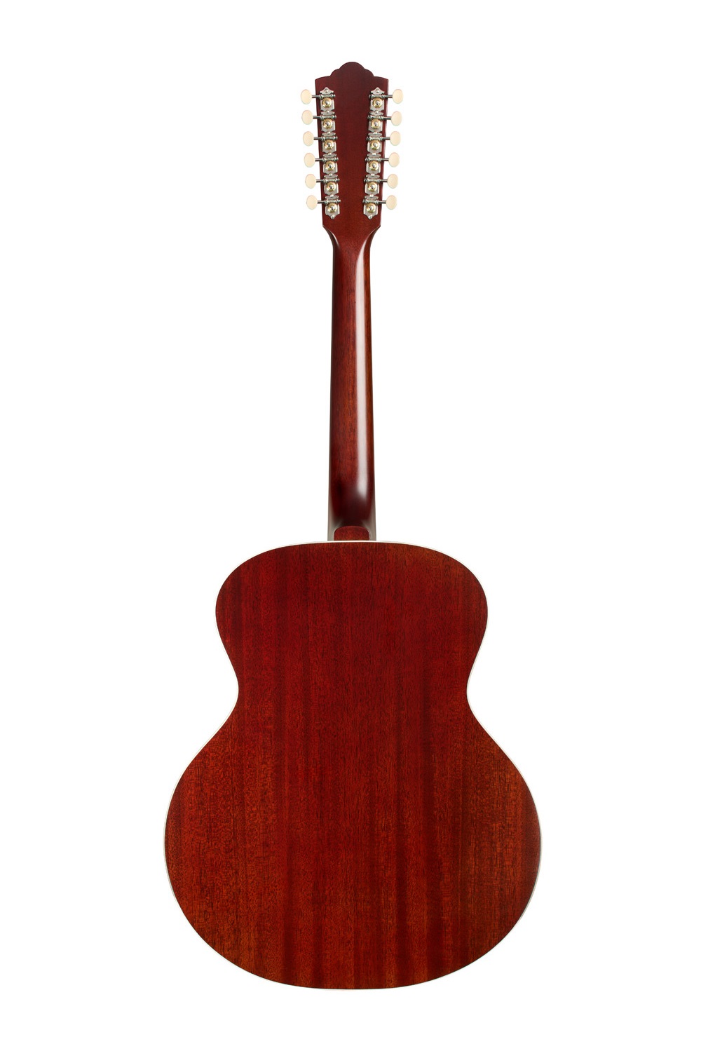 Akustikgitarre, Mahagoniholz, Rotbraun, 12-saitig, Holzkorpus