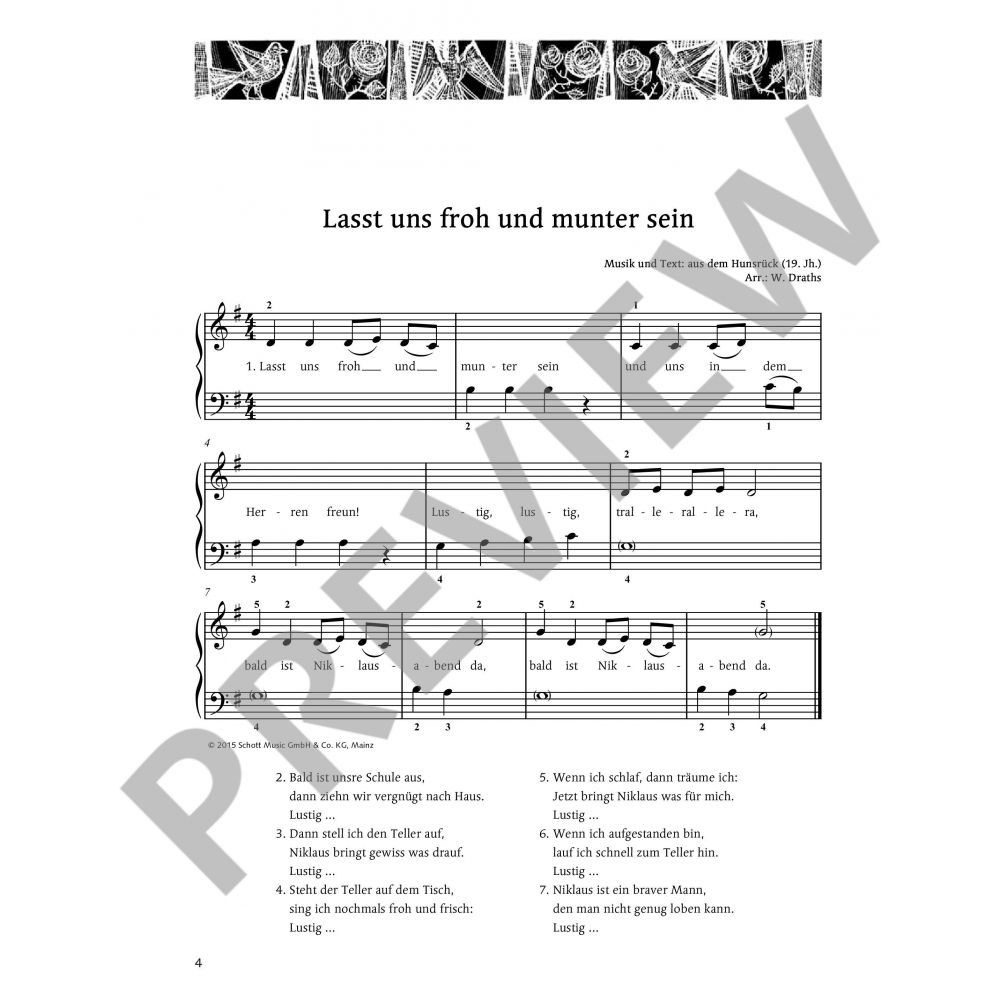Morgen kommt der Weihnachtsmann - Klavier