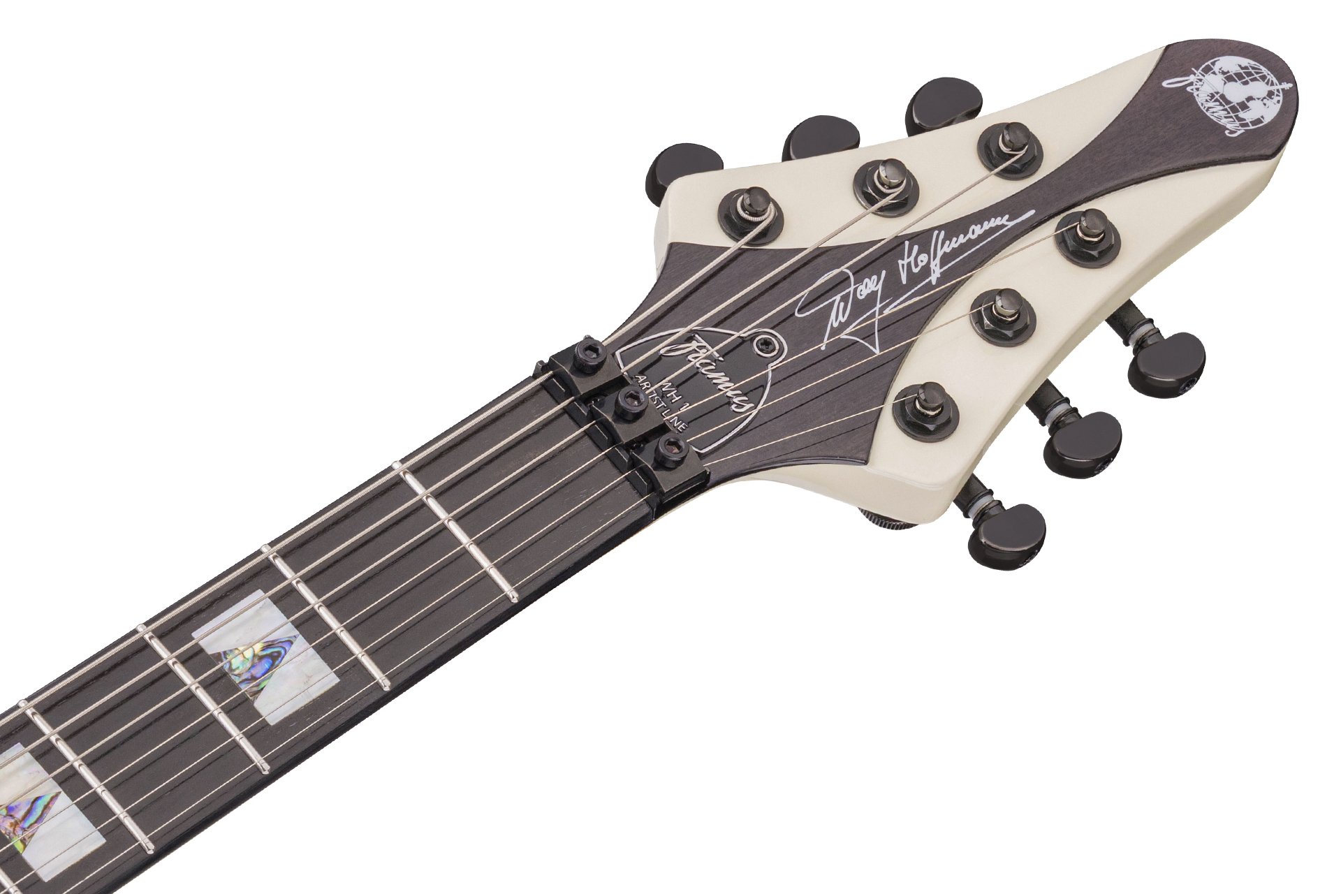 Artist Line Shark Series WH-1, w/ Floyd Rose - Solid Creme White High Polish