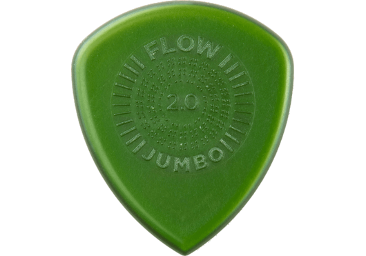 Dunlop Flow Standard Picks with Grip, Refill Pack, 12 pcs., green, 2.00 mm