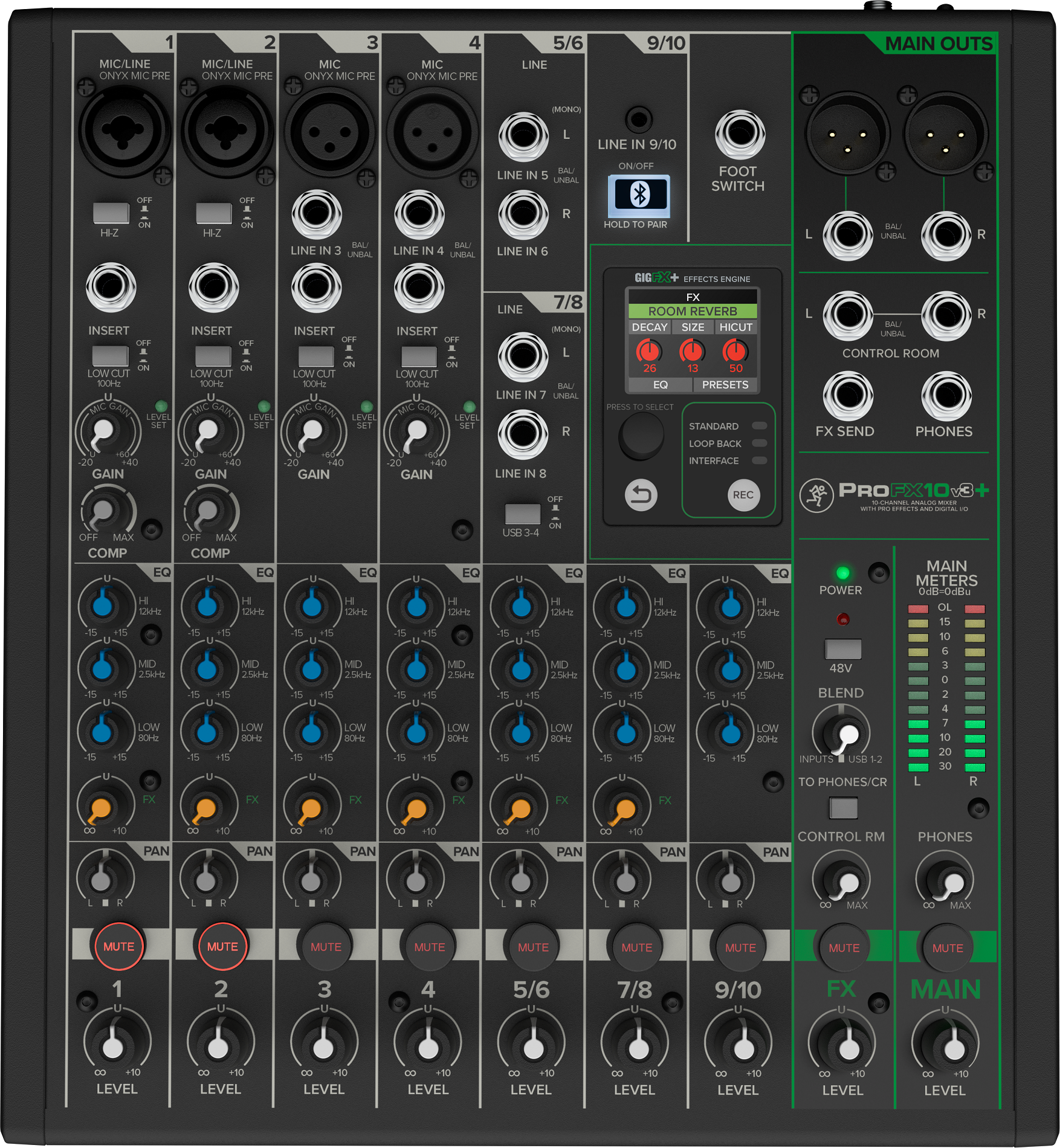ProFX10v3+ 10-Kanal Mixer