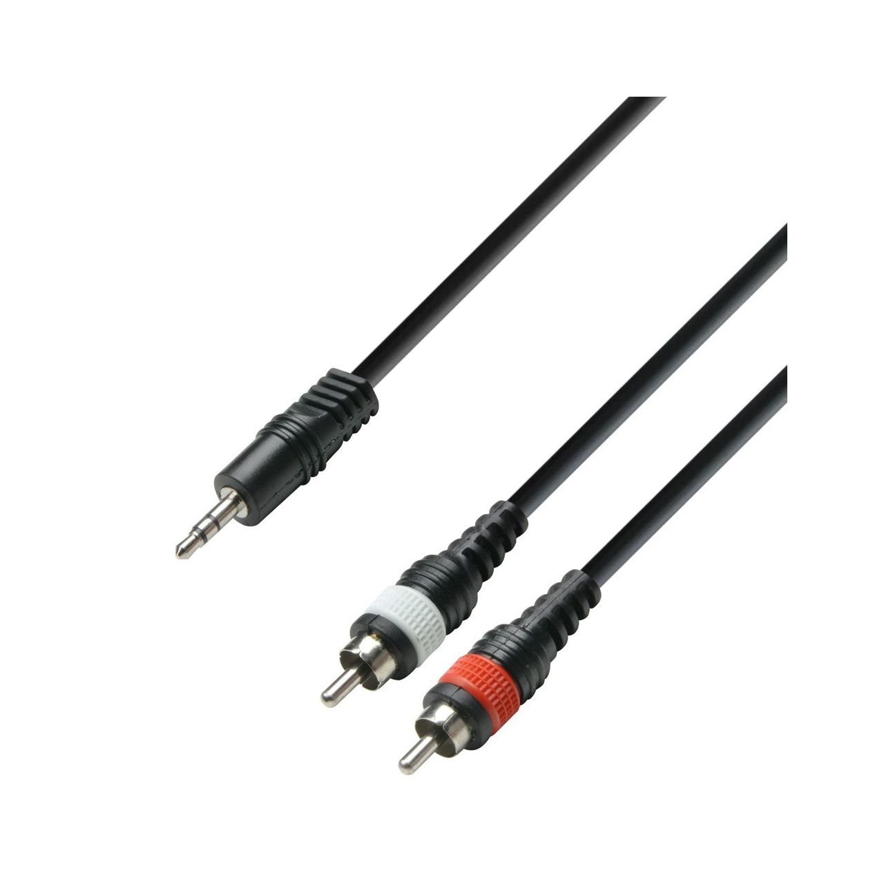 Audiokabel 3,5mm Klinke stereo auf 2xCinch male 1m