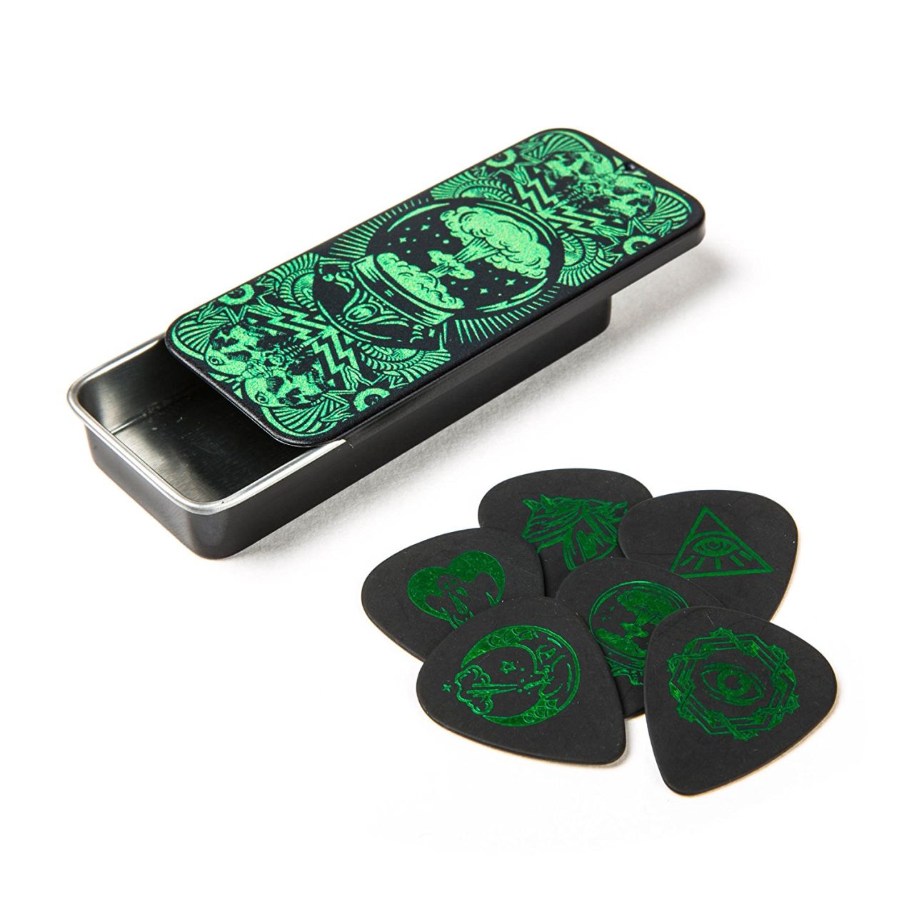 DUNLOP I Love Dust, Pick Tin, Green