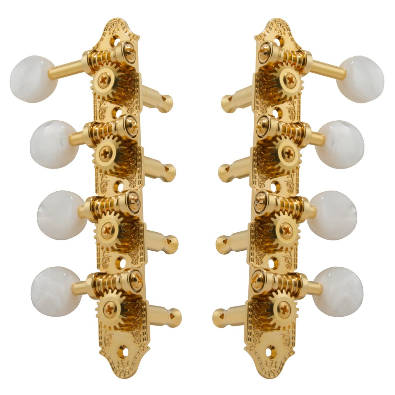 309FG Professional Mandolin Machines - Mandolin Machine Heads, Standard 4 + 4, for "F"-Style Mandoli