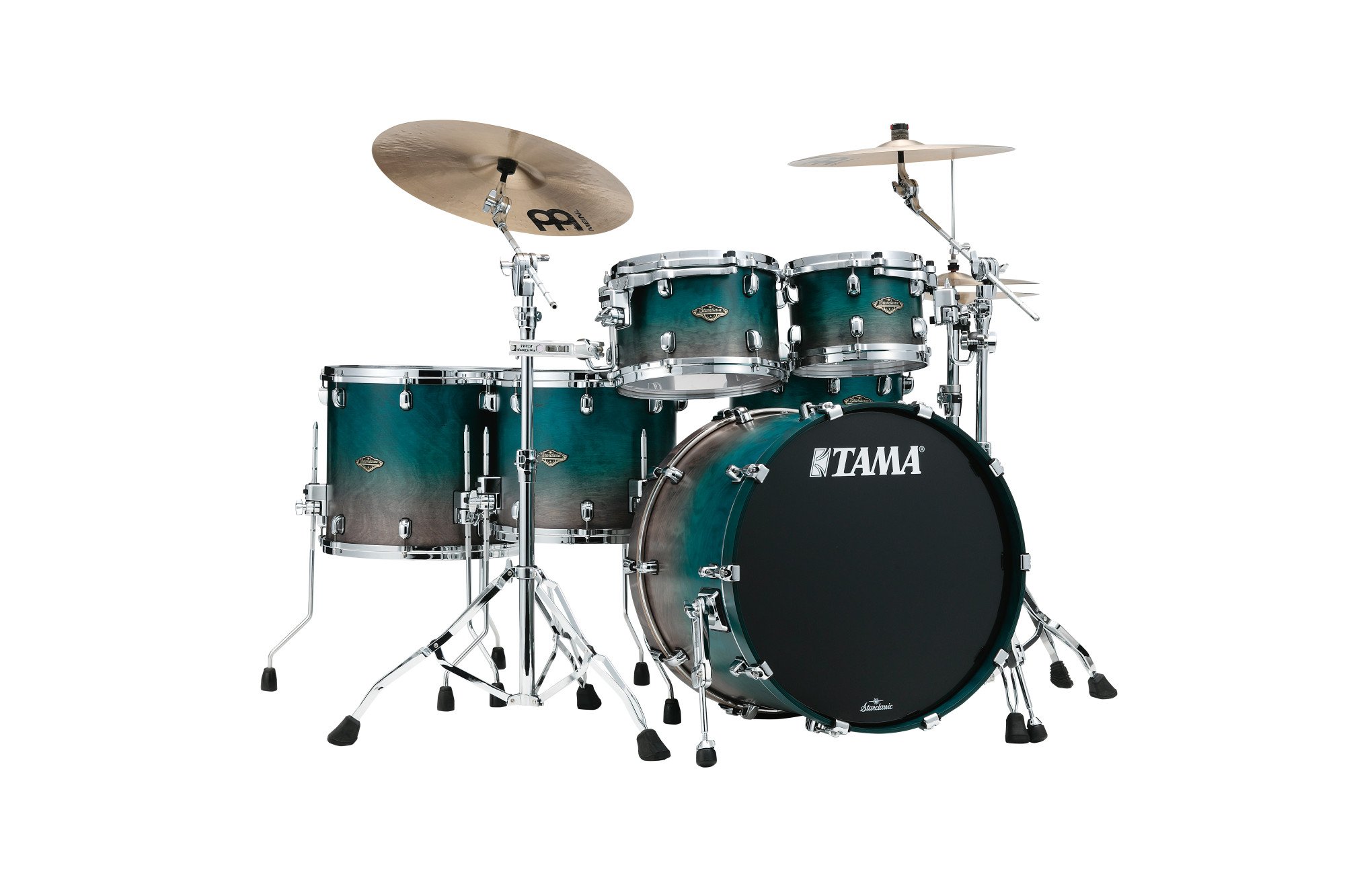 Starclassic Walnut/Birch Lacquer Shell Kit 5 teilig - Satin Sapphire Fade