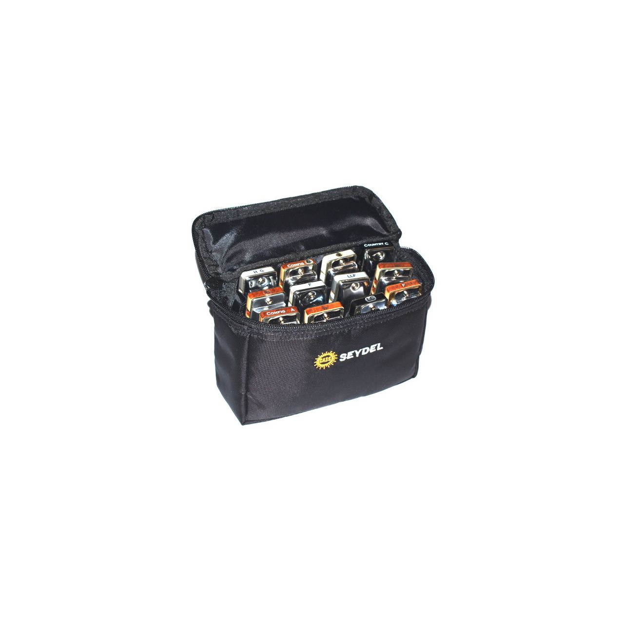 Gigbag für 12 Blues Harmonikas
