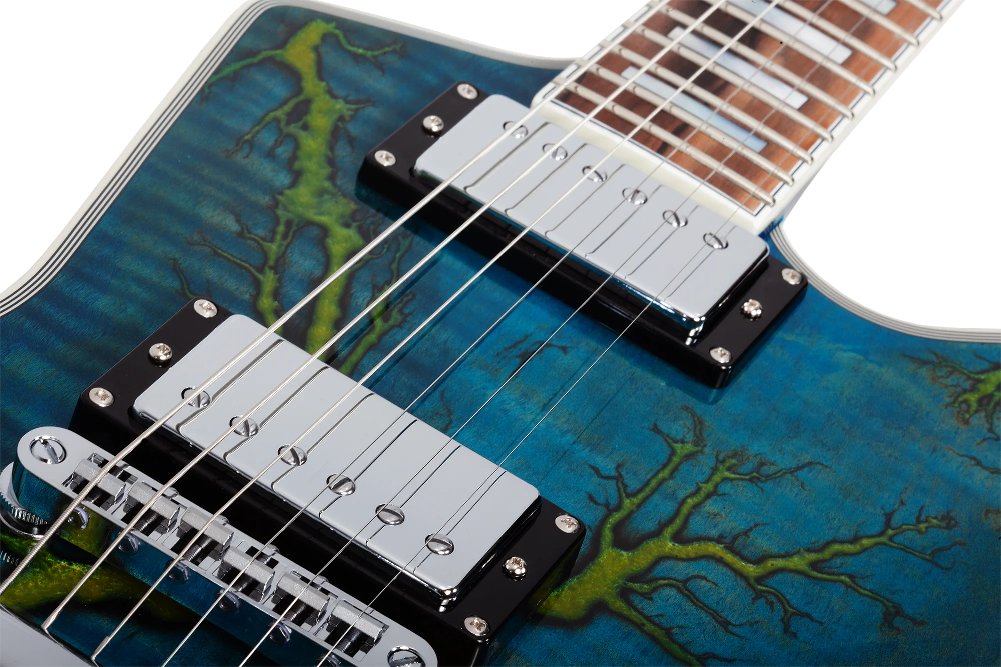 E-1 Electro Resin Transparent Blue E-Gitarre