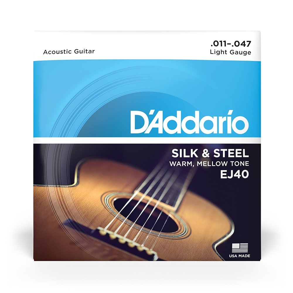 EJ40 Silk & Steel Saiten für Folk-Gitarre, 11-47