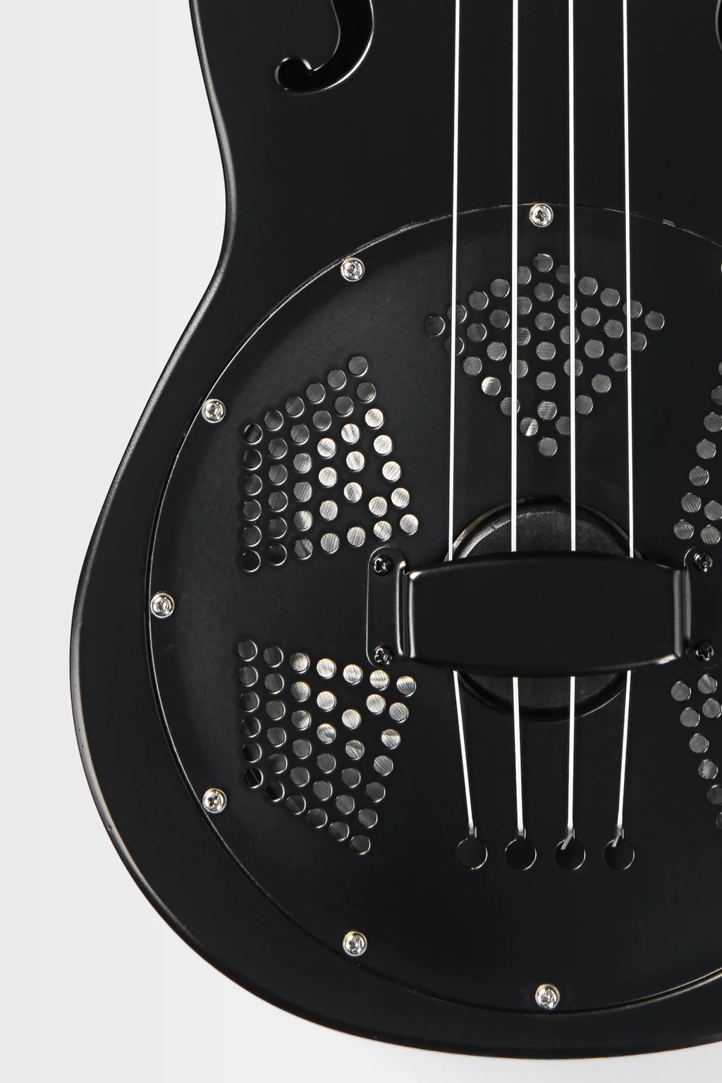 Matte Black Tenor Resonator Ukulele