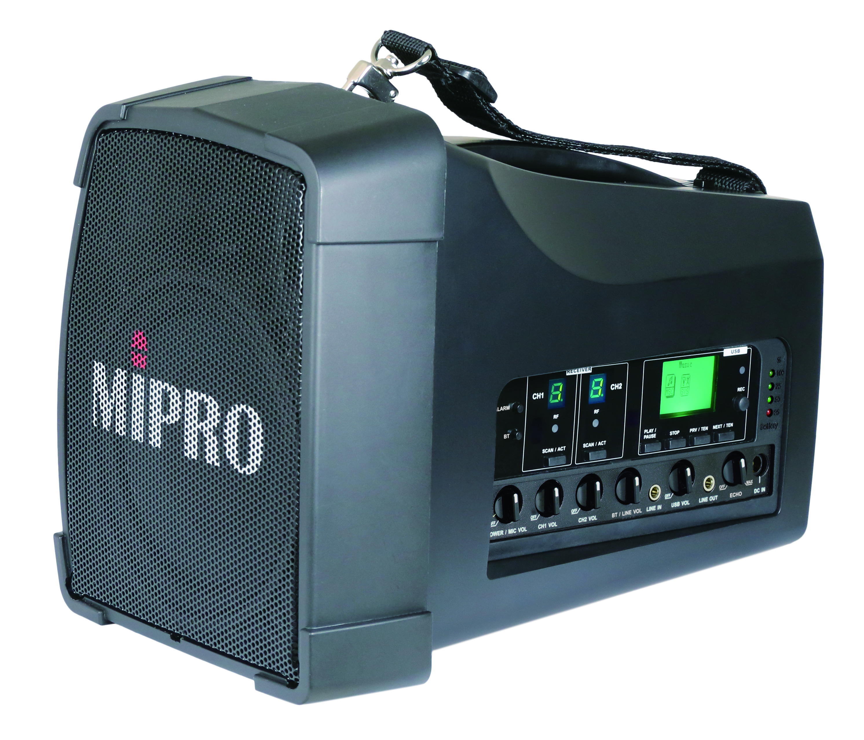 MA-200D (8AD) 823 - 832MHz - Mobiler Lautsprecher mit Zweikanalempfänger 