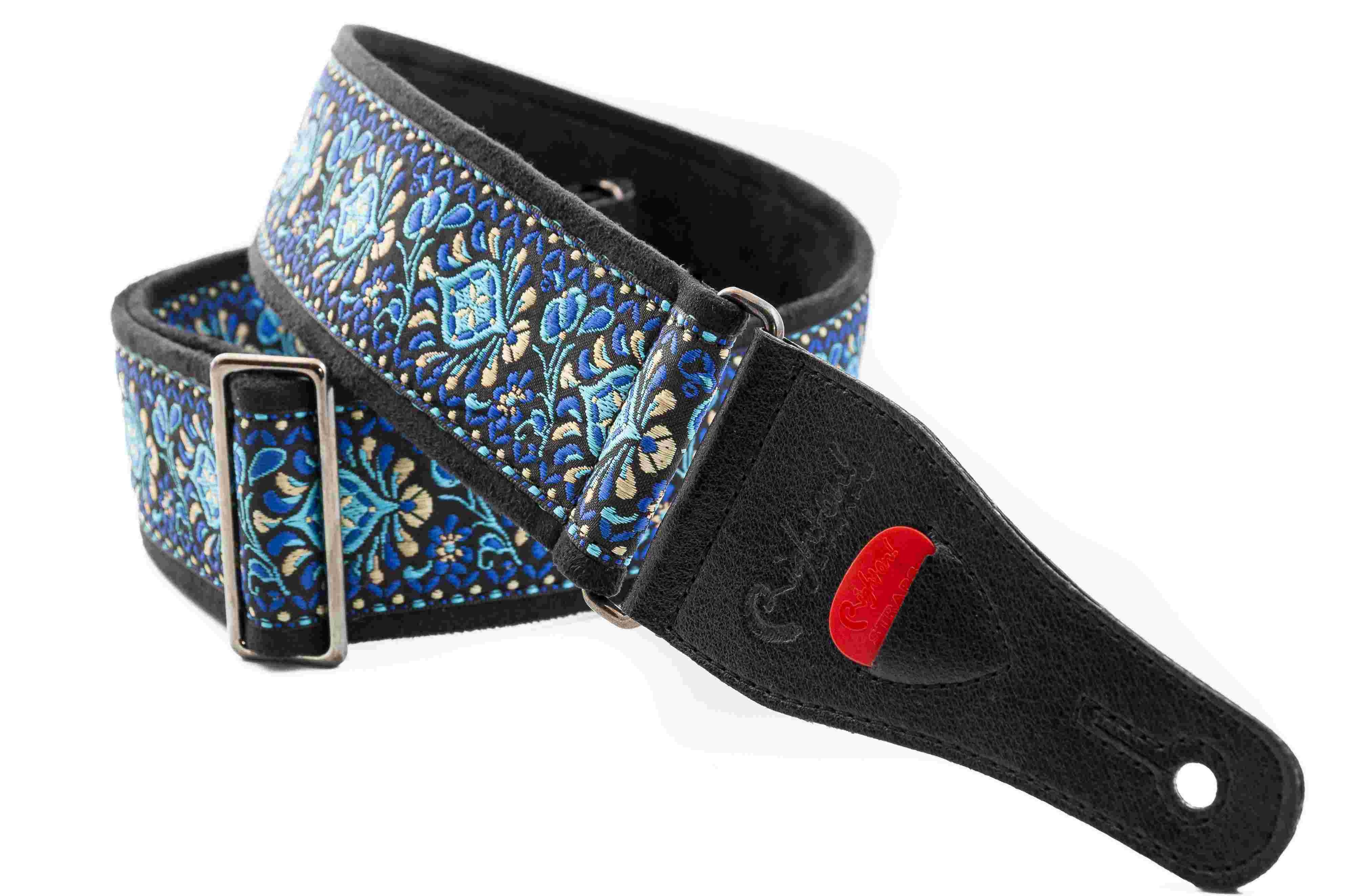 Woodstock II Blue Guitar Strap