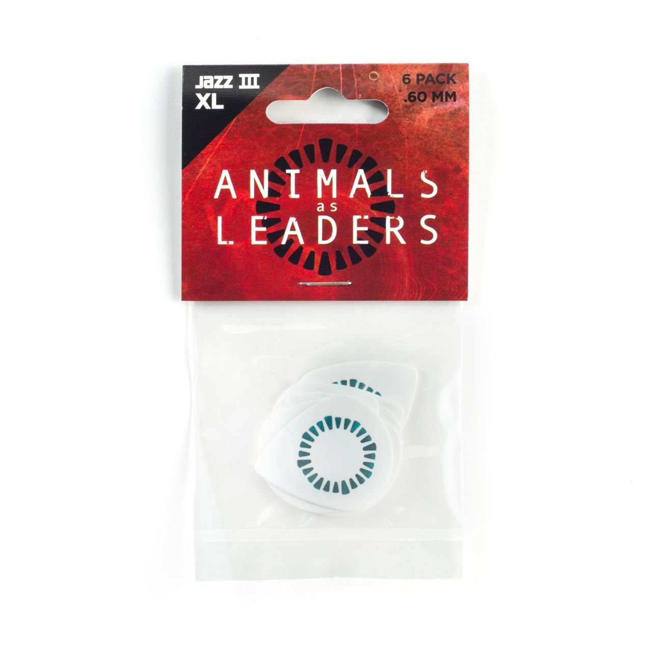 Animals as Leaders Picks 0.60 white Tortex Jazz XL, 6 pcs