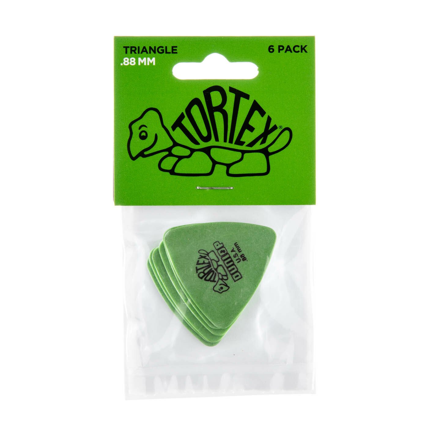 Tortex Triangle Picks, Player's Pack, 6 pcs., green, 0.88 mm