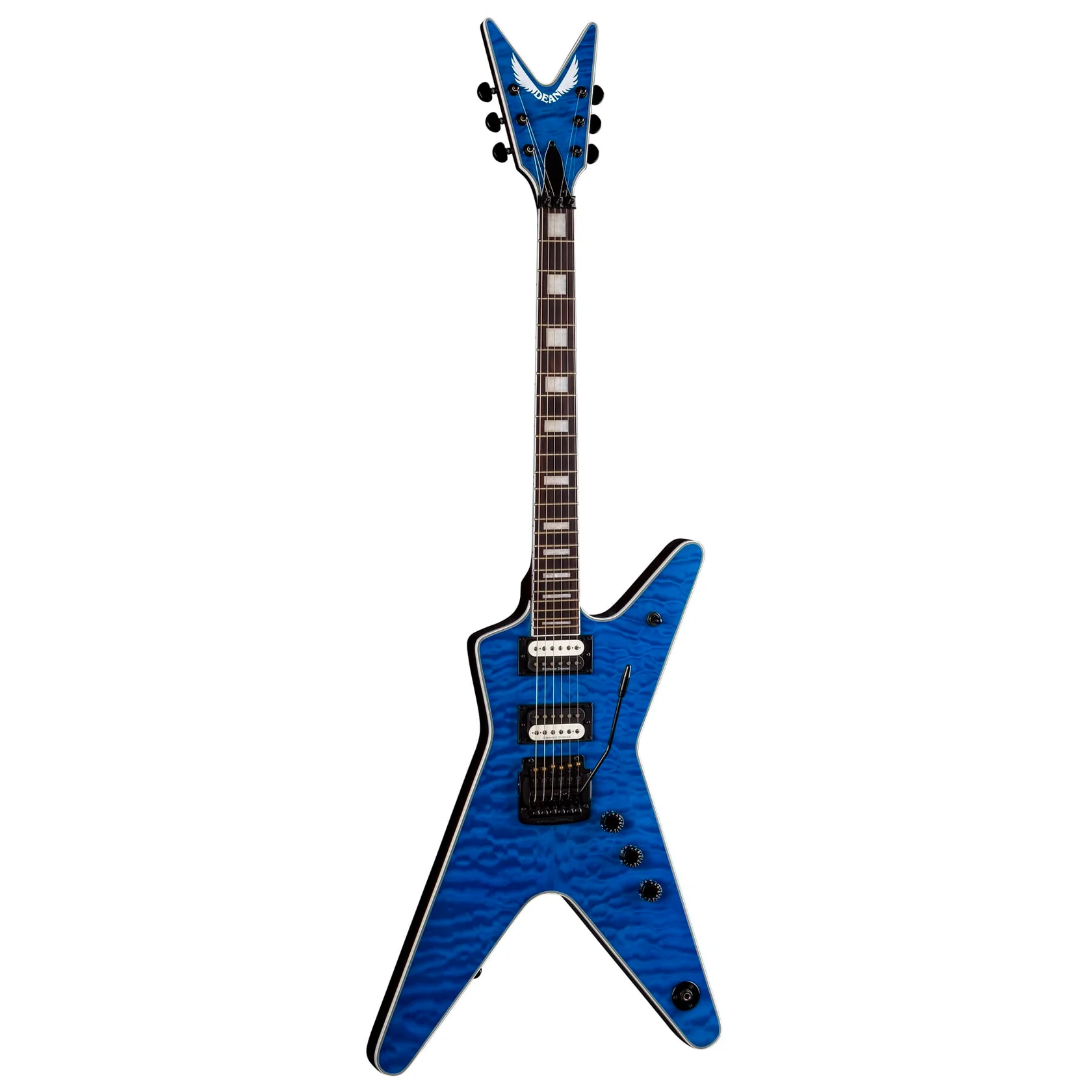 ML Select 24 Kahler Quilt Top Trans Blue E-Gitarre