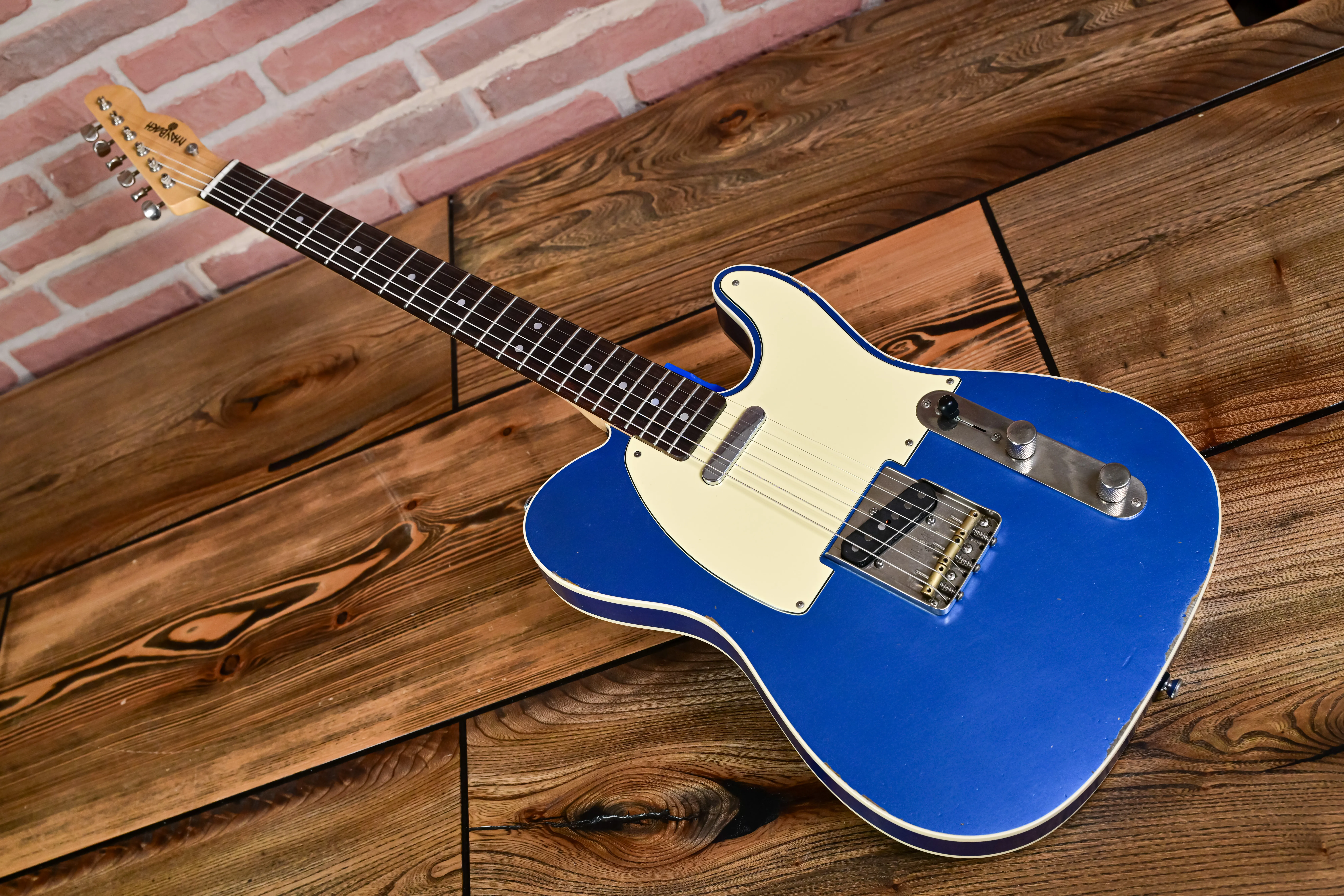 Texonian T61 Custom Lake Placid Blue Aged E-Gitarre