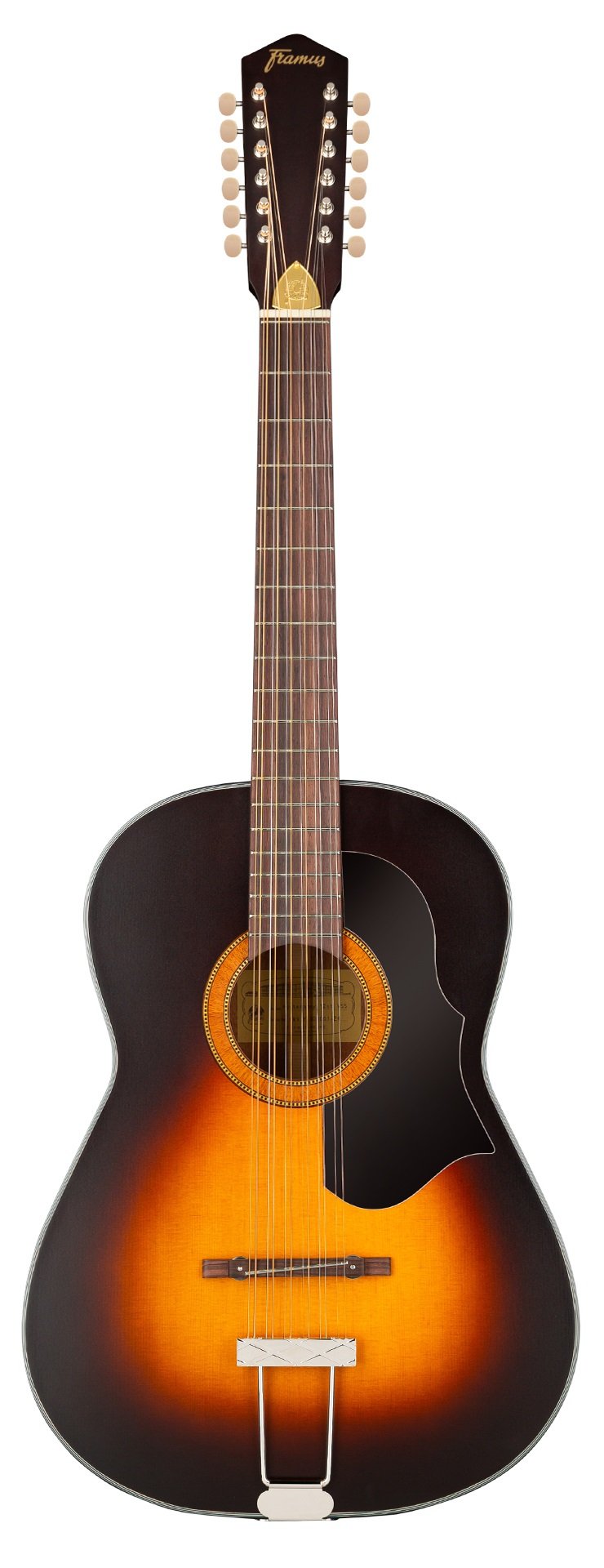 Vintage 05/024 Hootenanny 12-String, Vintage Sunburst Satin,Case