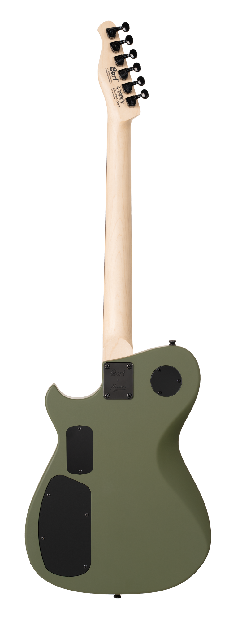 Manson Meta MBM-2H SUS E-Gitarre Satin Olive Green