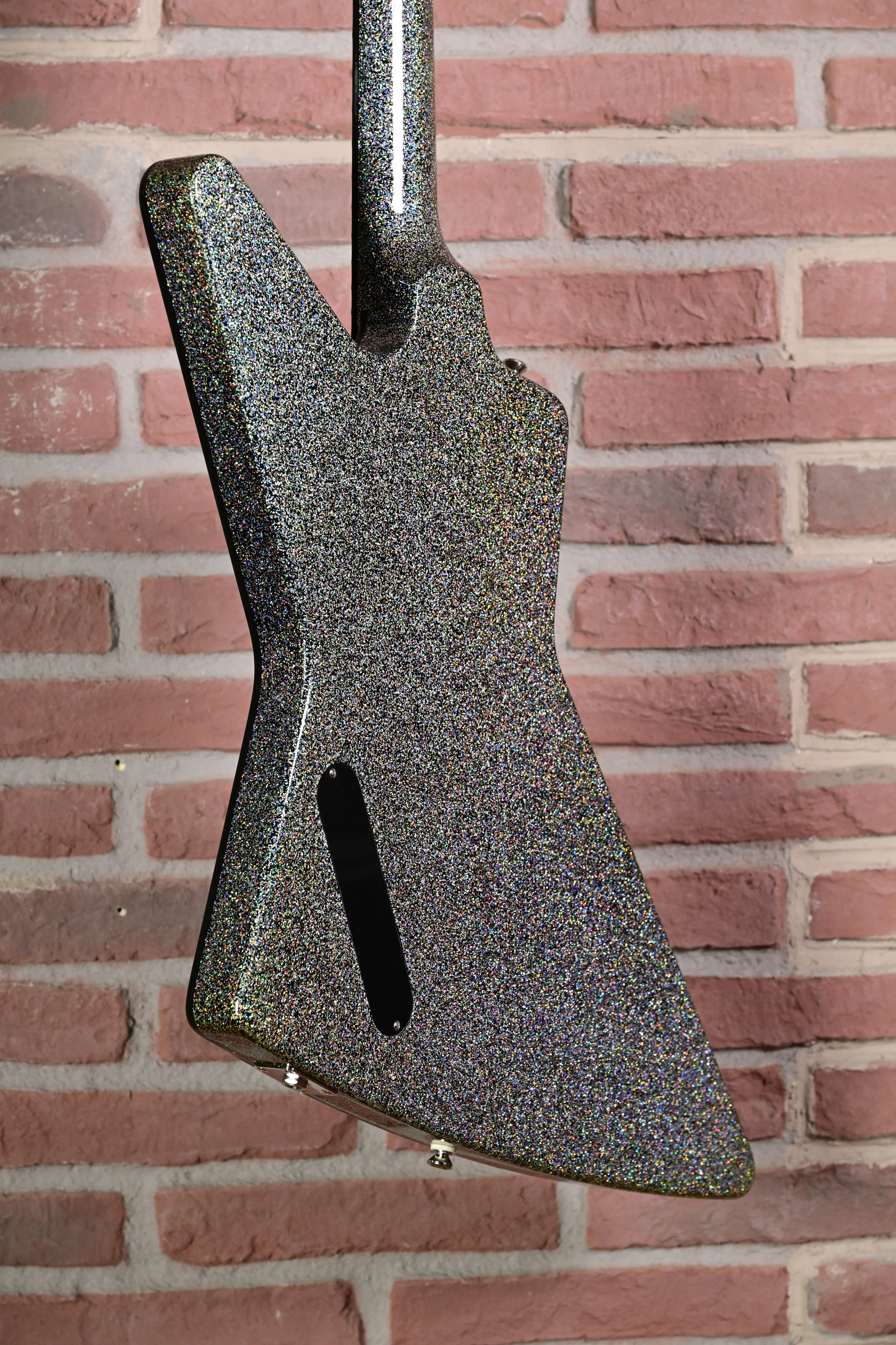 Lzzy Hale Explorer Custom Black Diamond Holographic Sparkle
