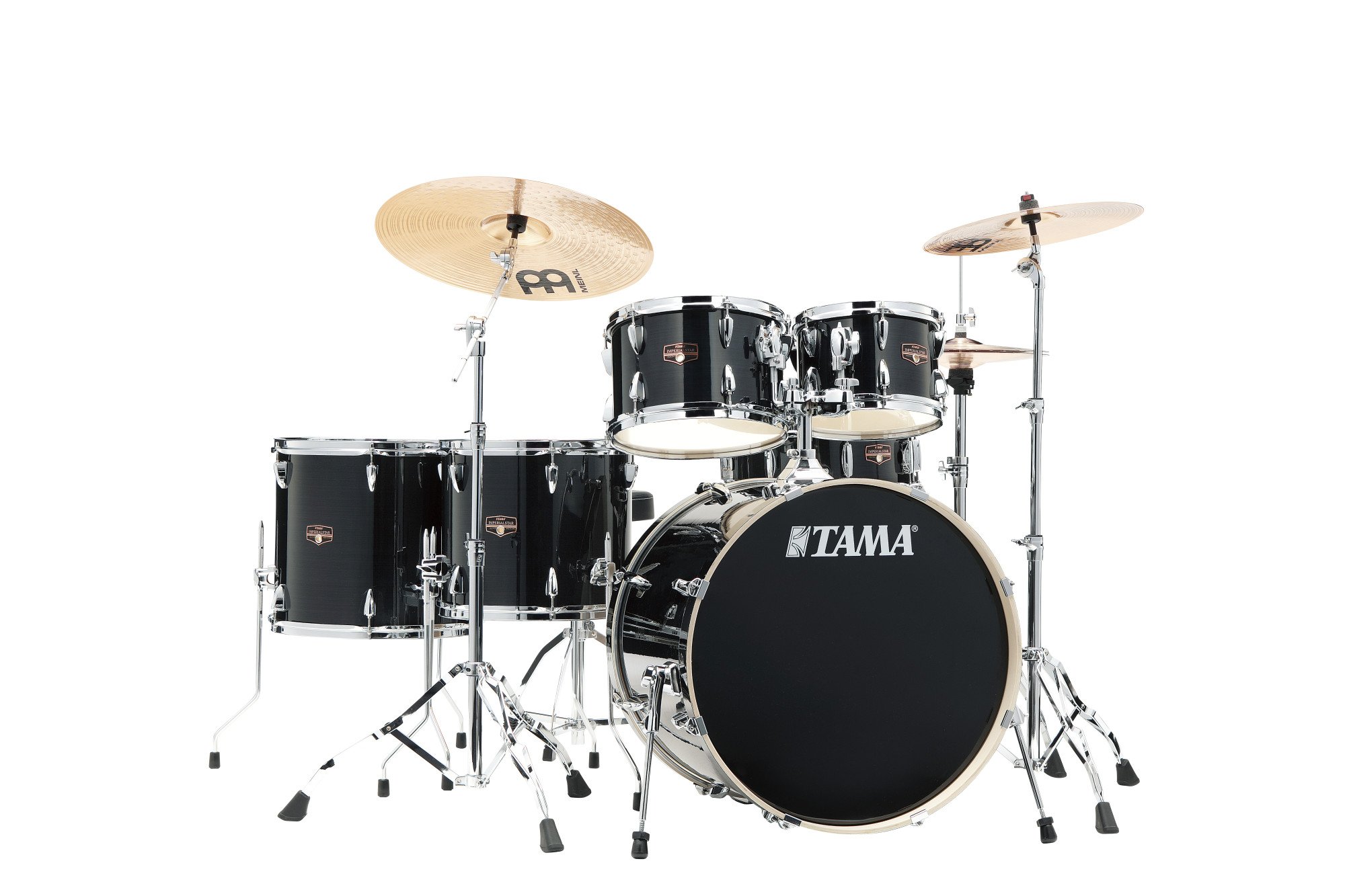 IP62H6W Imperialstar Drum Set 6 teilig - Hairline Black