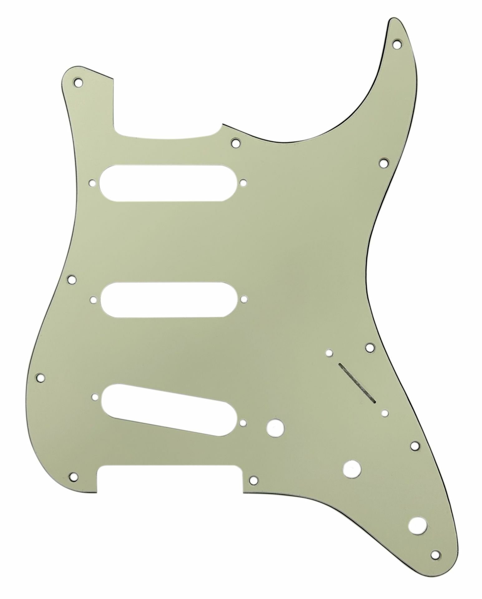 ST-Style SSS Pickguard (DPP ST MGBLKMG SSS), Mint Green