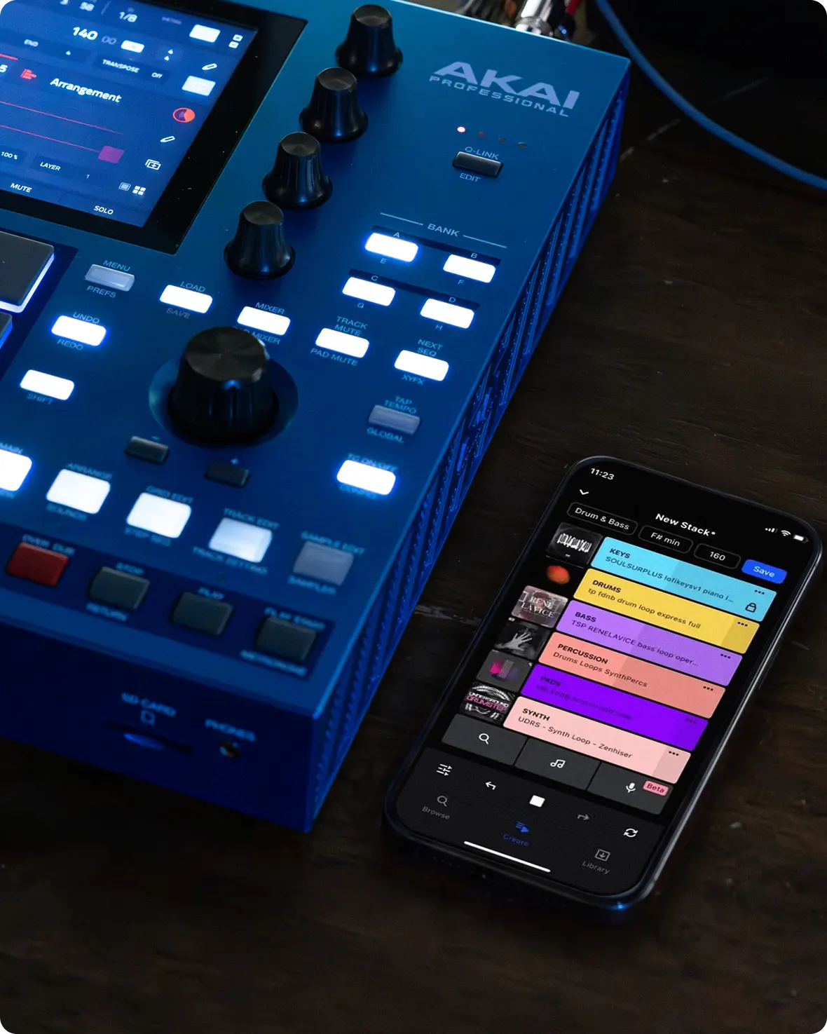Akai MPC One G2 Standalone Beatmaker im Tonstudio