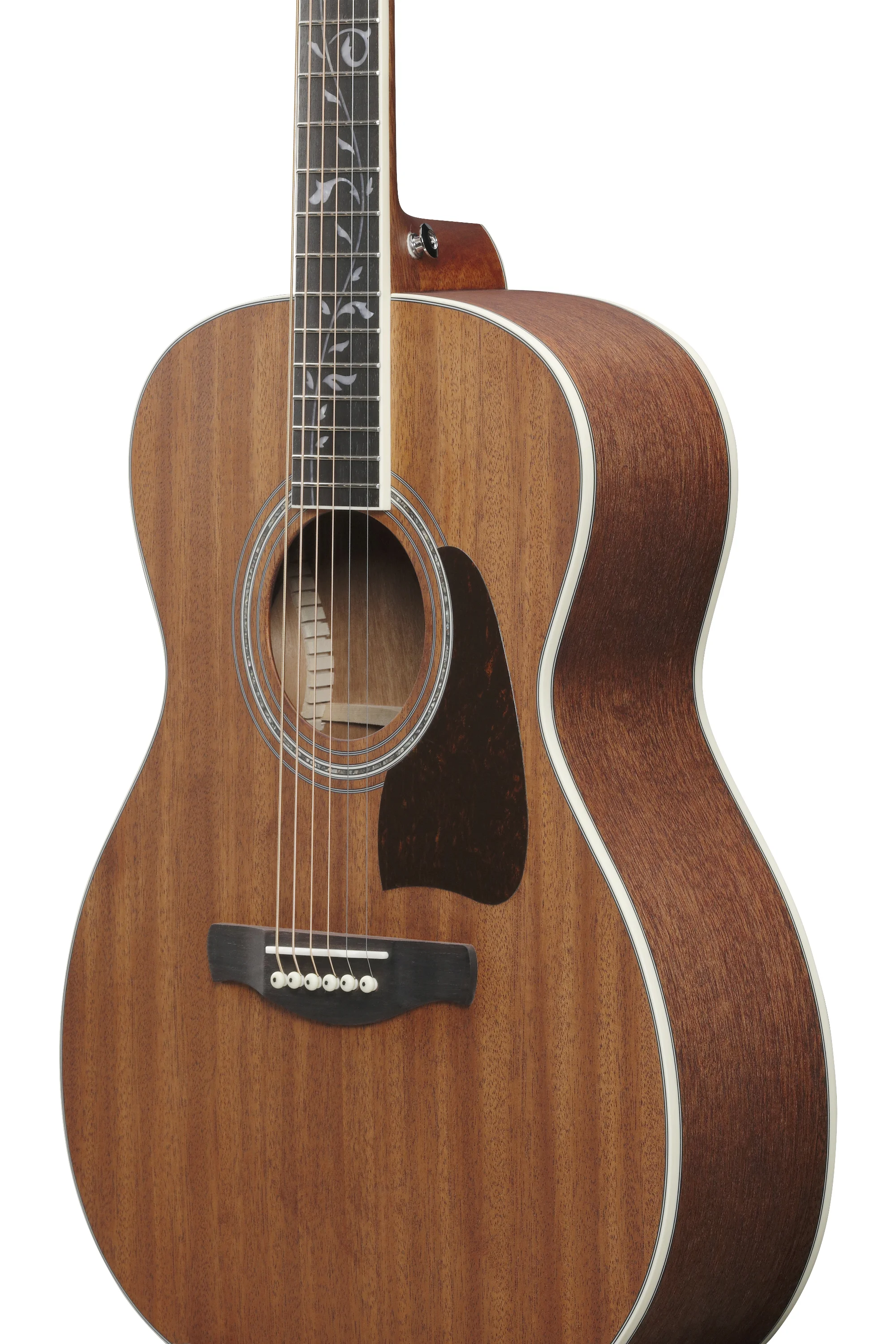 Ibanez AC390MHE-OPN -Seitenansicht des Gitarrenkorpus