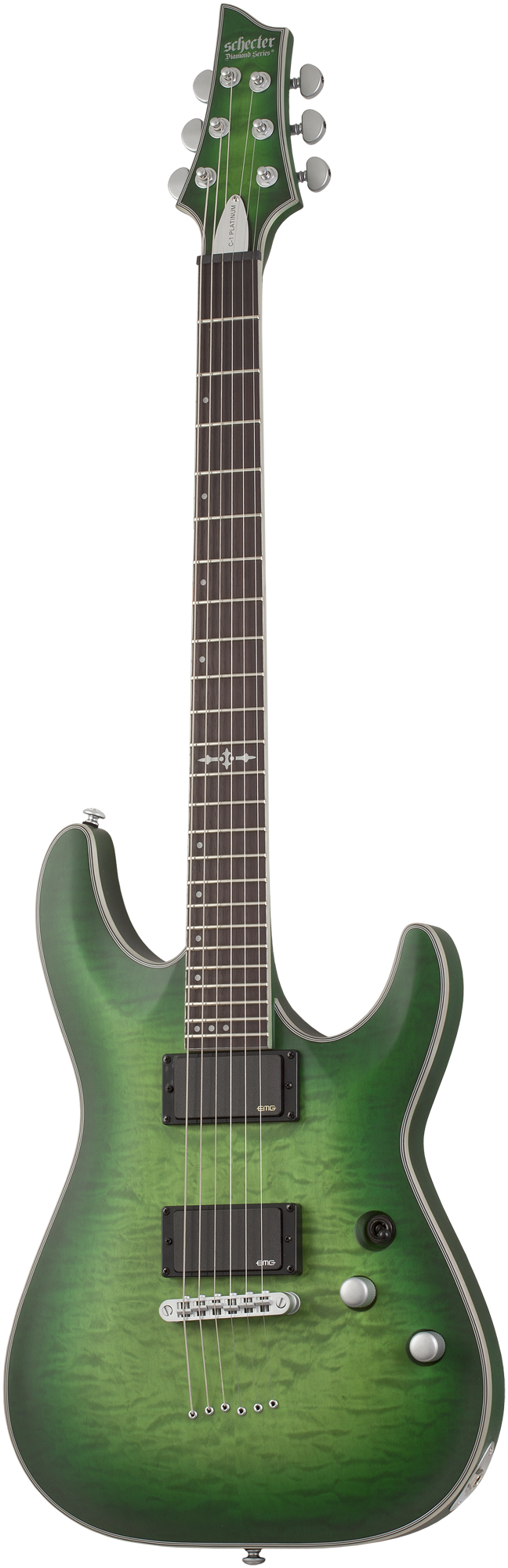 C-1 Platinum Satin Green Burst E-Gitarre