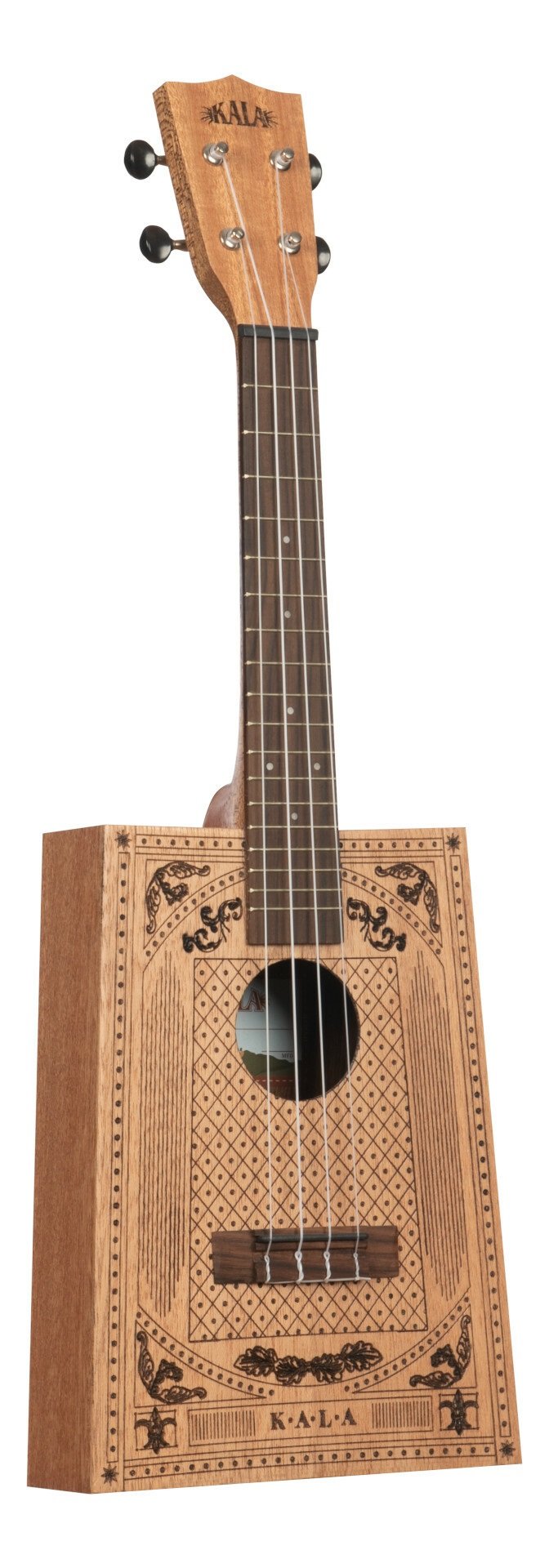 KA-CB-VICT-C - Victorian Cigar Box Concert Ukulele, with Bag