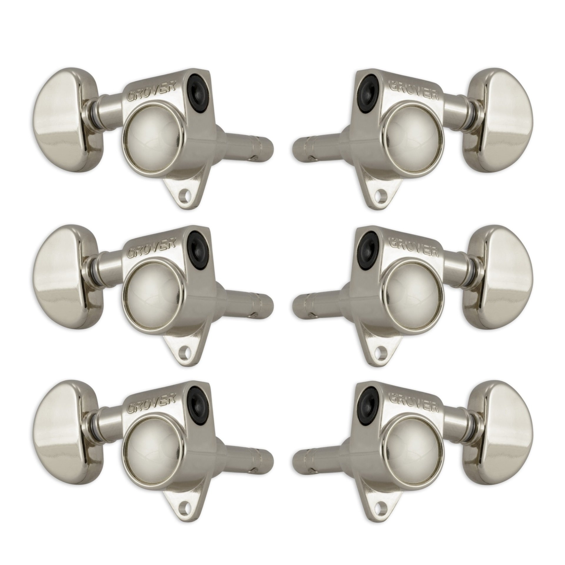 106N Original Locking Rotomatics with Round Button - Guitar Machine Heads, 3 + 3 - Nickel