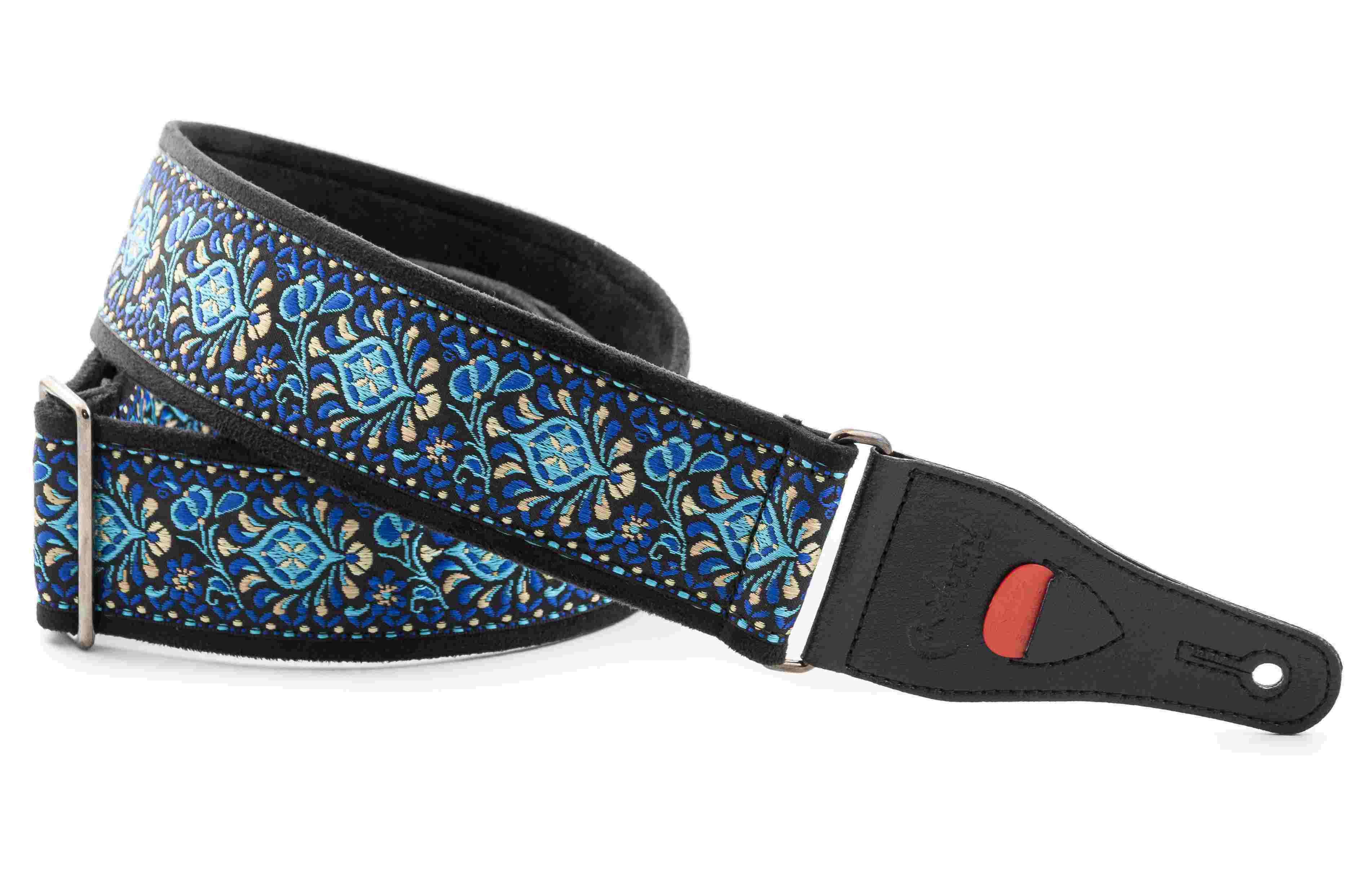 Woodstock II Blue Guitar Strap