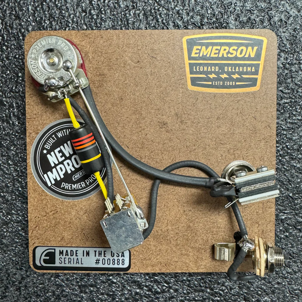 2-Knob Prewired Kit PRS Push Pull on Tone Pot