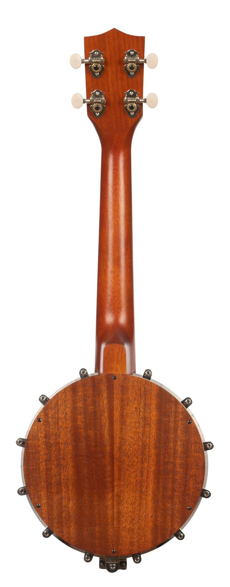KA-BNJ-MHG-C - Natural Mahogany Banjo Concert Ukulele, with Bag