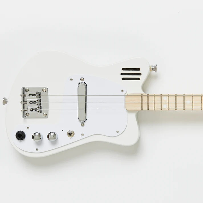 Mini Electric Guitar White 3-String