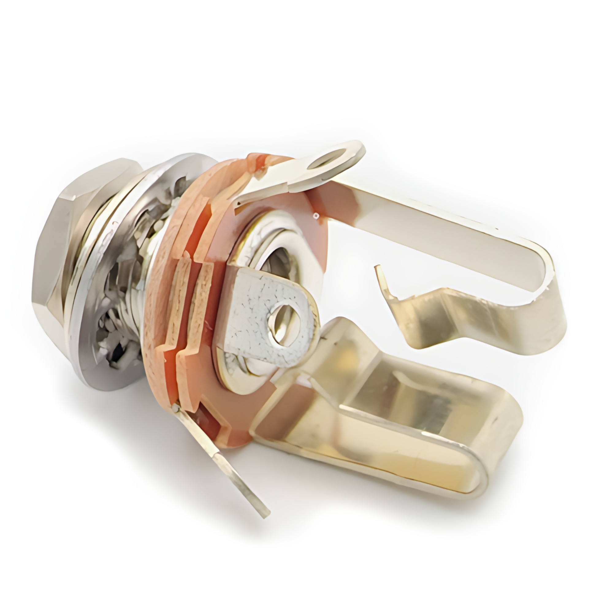 Open Stereo Jack Socket - Chrome 