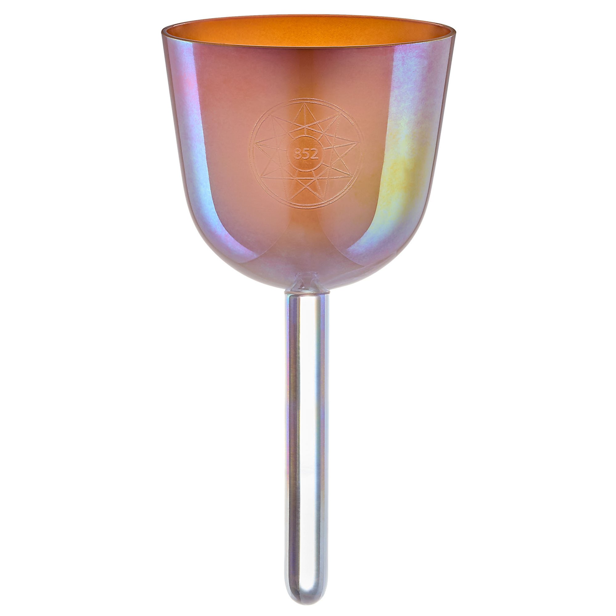 3,75" Essence Solfeggio Crystal Singing Bowl La 852 Hz, Mango Mojito