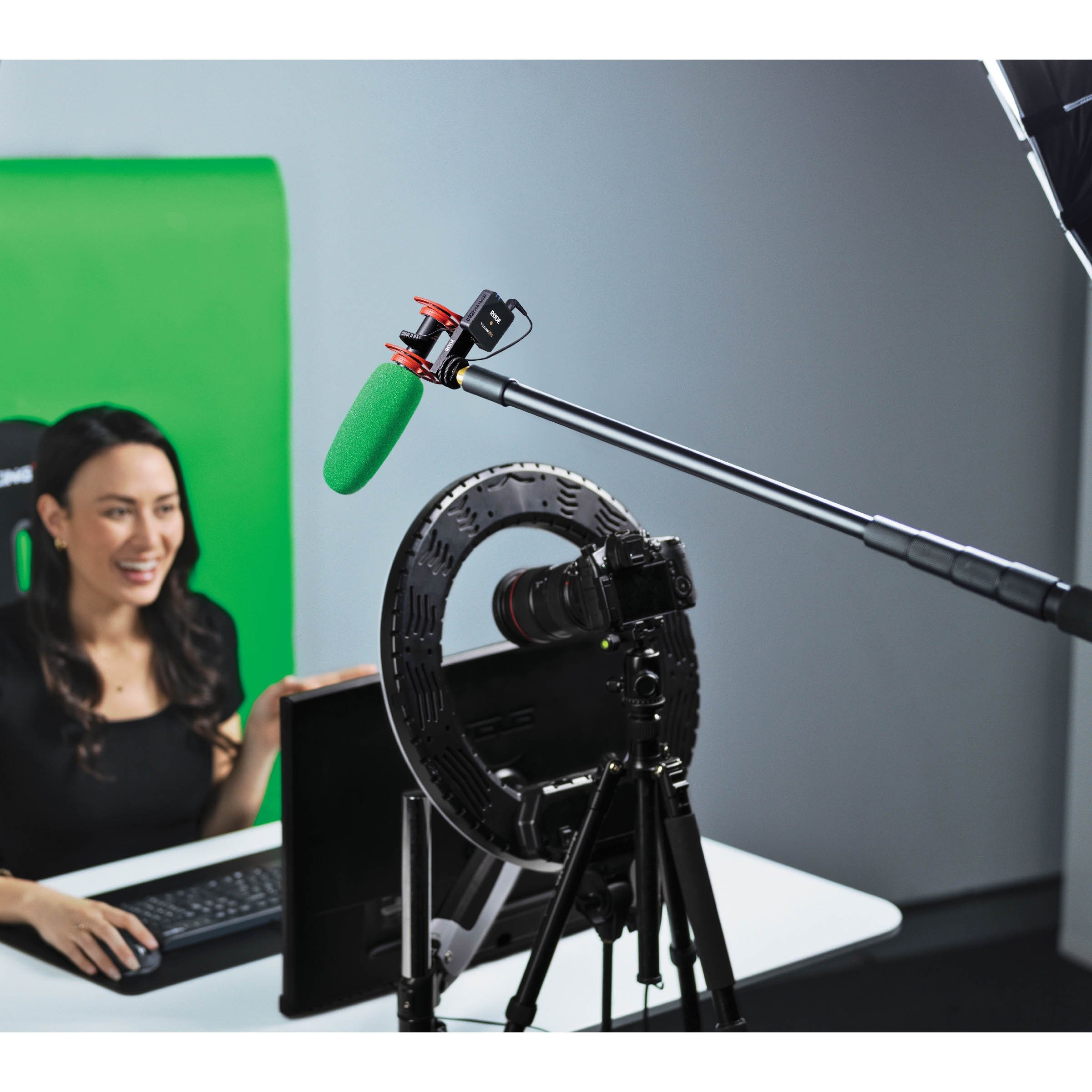 WS-Chroma Chroma Key Windschutz-Set für VideoMic NTG, 2er-Pack (grün, blau)